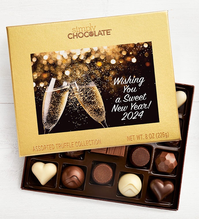 Simply Chocolate® Wish Sweet New Year 17pc Choc Box